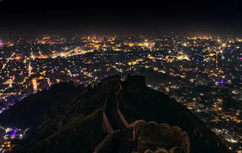 Nahargarh Fort Jaipur Night View