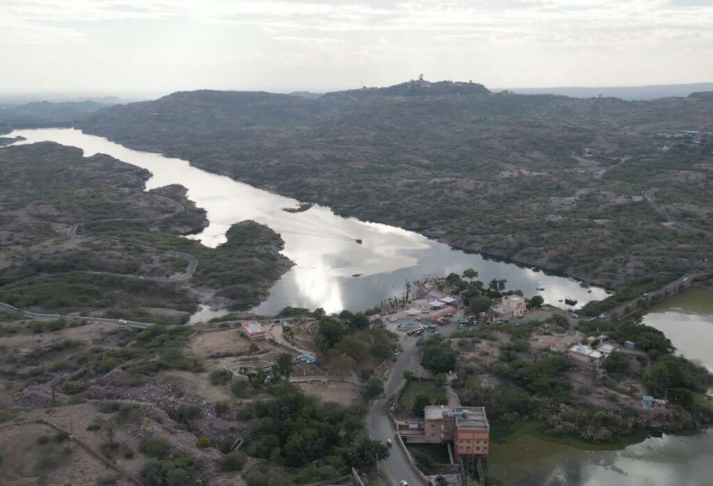 arial view of Kaylana Lake Jodhpur