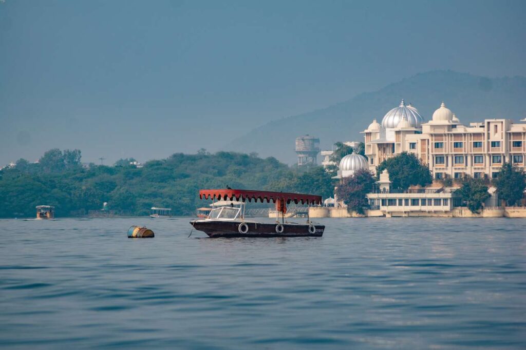 Boating in Lake Pichola