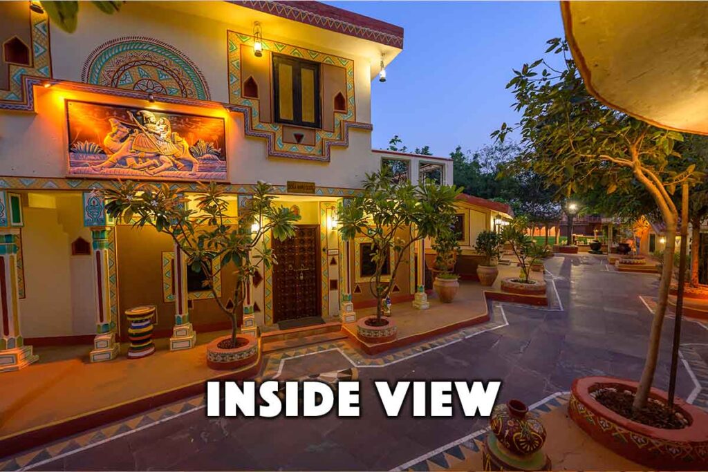 Inside view of Chokhi Dhani Jaipur